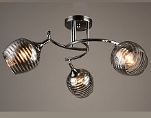 Люстра потолочная трехрожковая Мелодия Света E27 Черный-хром картинка 